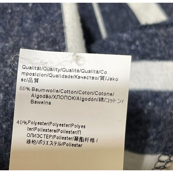 Hugo Boss Orange Men's Short Sleeve T-Shirt Slate Blue Stripe Size L Large - Picture 4 of 7